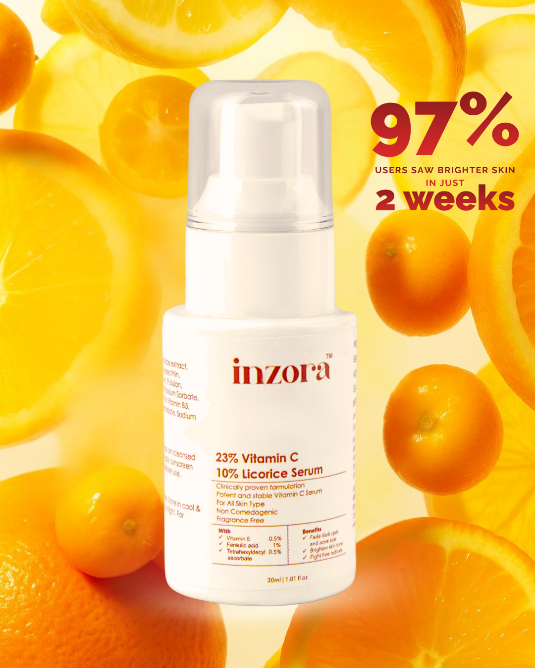 23% Vitamin C + 10% Licorice Serum – inzora