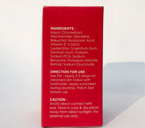 0.1% Retinal + 10% Cica serum