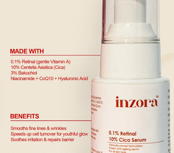 0.1% Retinal + 10% Cica serum