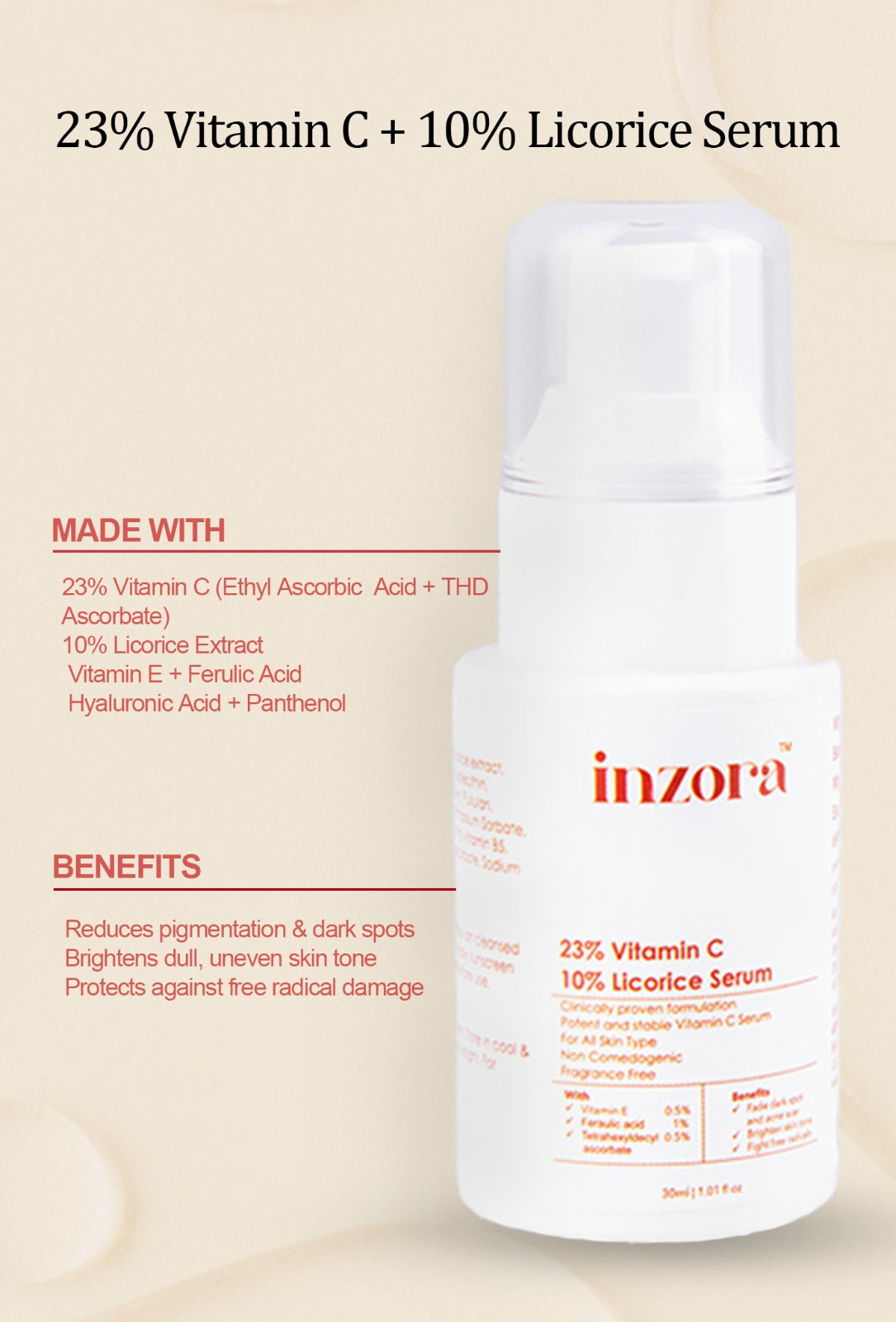 23% Vitamin C + 10% Licorice Serum