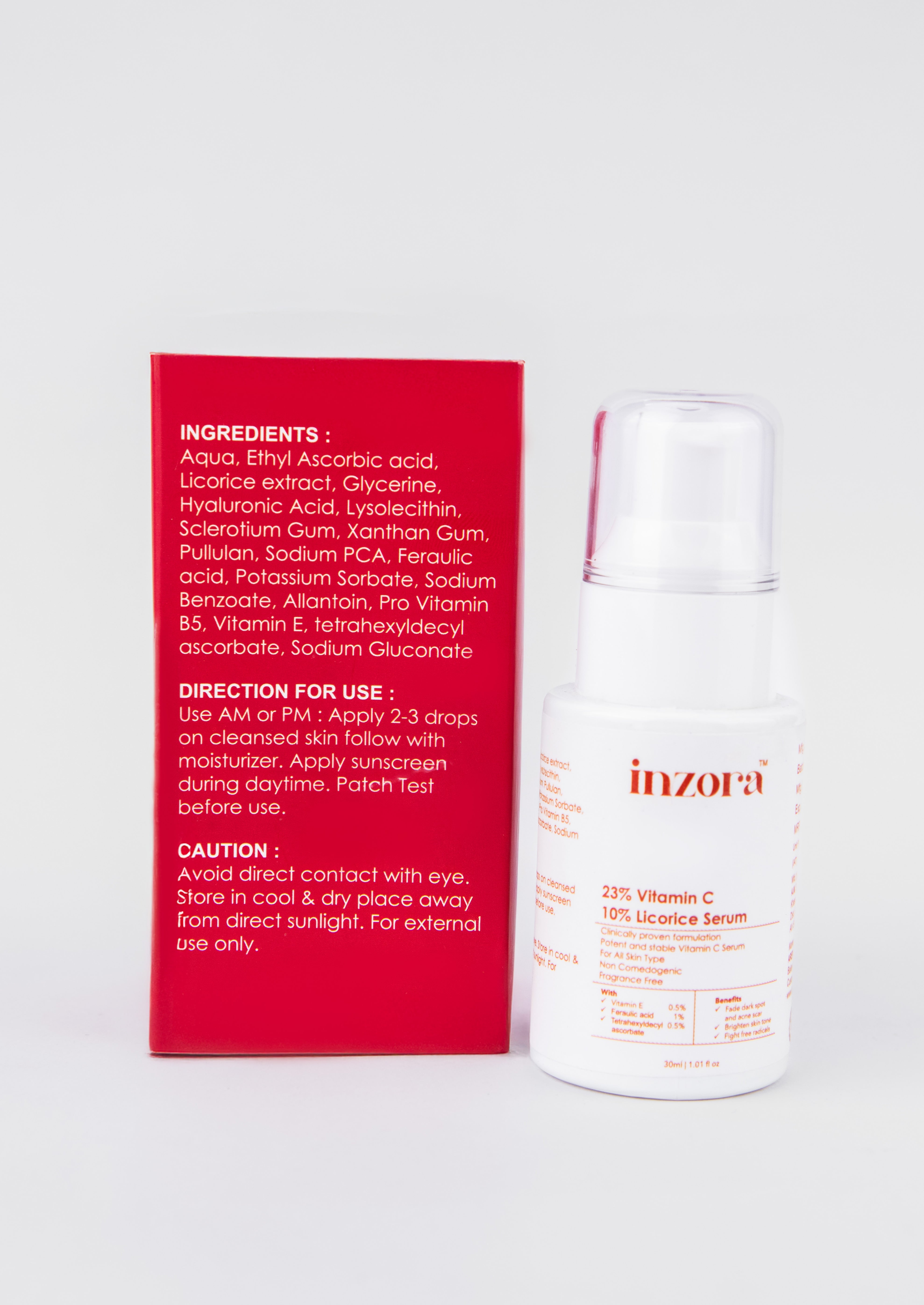 23% Vitamin C + 10% Licorice Serum – inzora